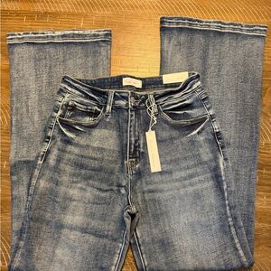 KanCan Avonlea Essentials High Rise Wide Leg Flare 9/28 NWT